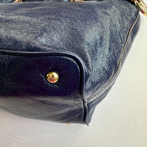 Michael by Michael Kors Jet Set Blue Patent Leather Tote - Picture 5 of 16